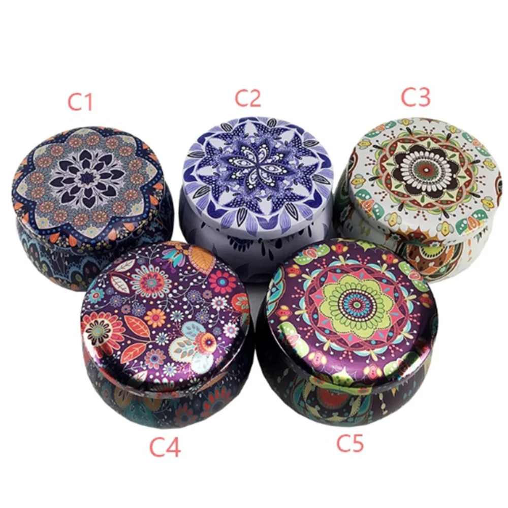 Круглая коробка для крекеров в форме барабана сахара олова конфет железная банка