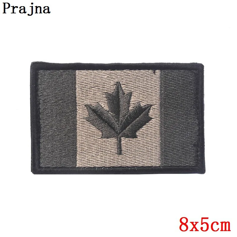Вышитая ткань Канада липучка флаг Квебек патч армейская тактическая форма