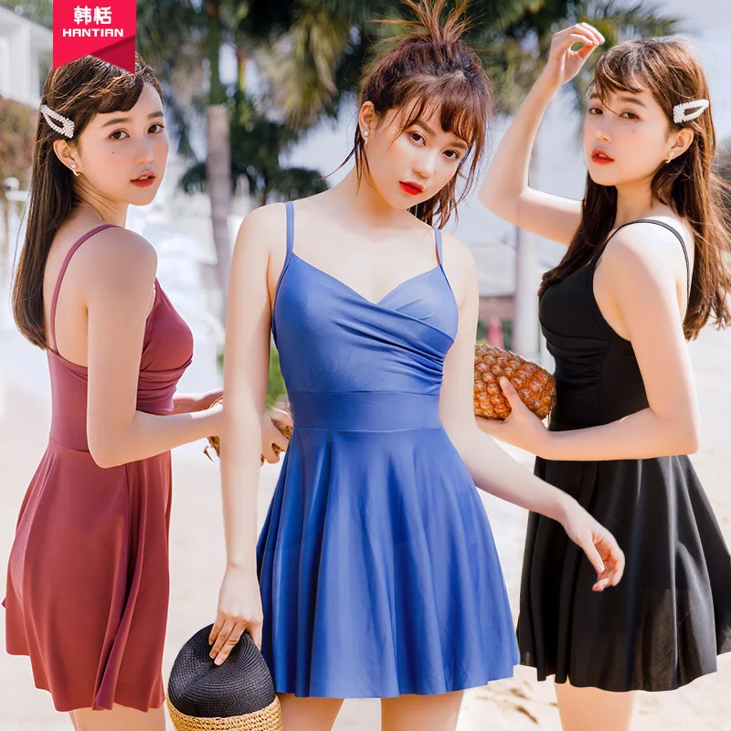 2020 новый стиль цельный купальный костюм женский живот покрытие для похудения