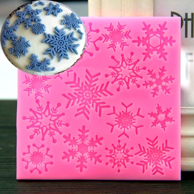 1 шт. силиконовая форма в форме снежинки для украшения хлеба пиццы|Формы тортов| |