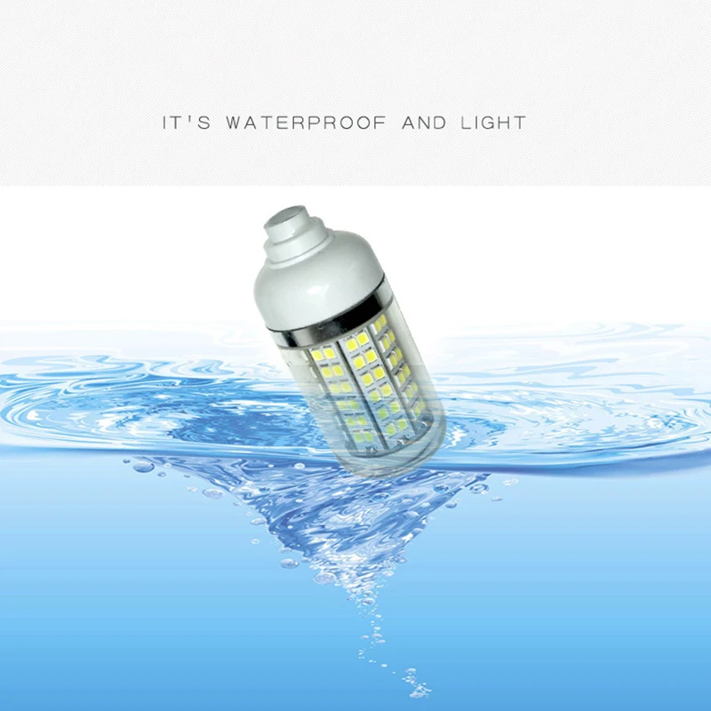 

12 LED Fish Finding Trap Luminous Lamp Underwater Deep SeaFishing Attracts Lure Bait Lights Attracting Fish Finding Trap Lamp