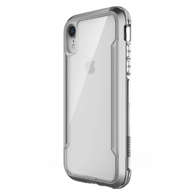 Clear Silver X-Doria Defense Shield чехол для телефона для iPhone XR XS Max военный класс падение протестированный чехол Coque для iPhone X XS Max Алюминиевый Чехол - Цвет: Clear Silver
