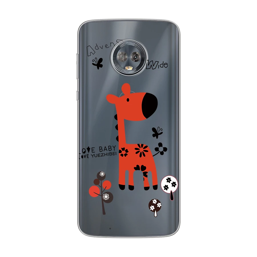 

Cartoon Giraffe Case for Motorola Moto G9 Play G8 G10 G7 G6 E7 E6 E6s E5 E4 Plus Play Power Lite Soft TPU Phone Cases Cover Capa