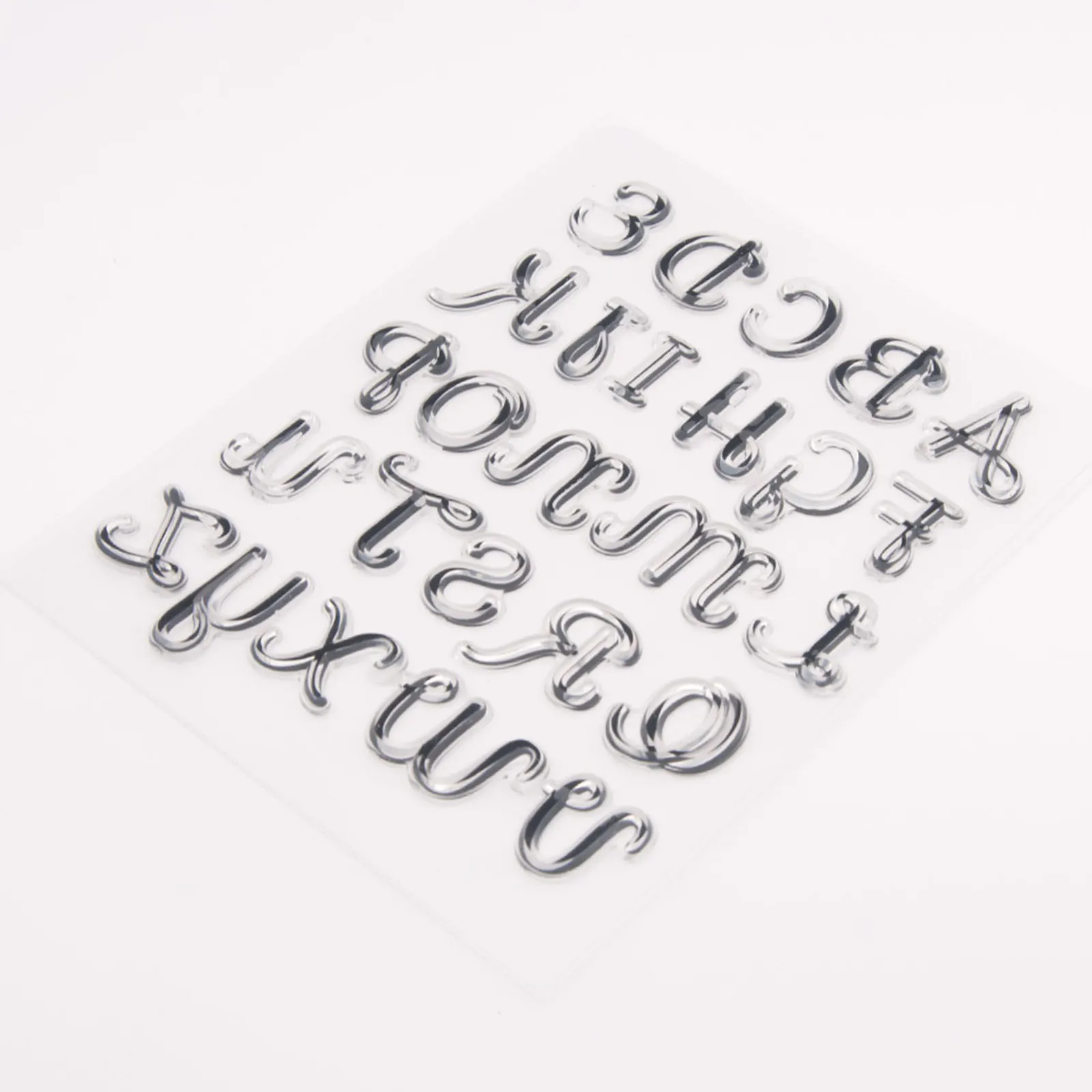 

Transparent Seal DIY Handbook Transparent Silicone Seal Rubber Stamp Letter DIY Baking Kitchen Baking Cake Tool Decoration