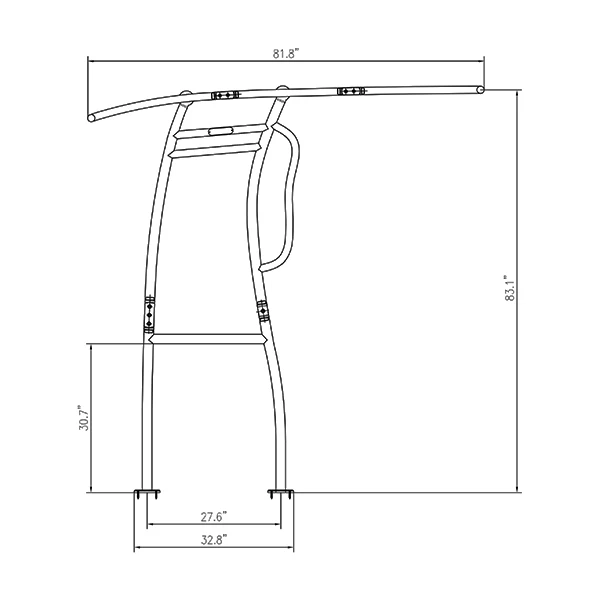 

Dolphin Pro2 T-TOP/ Customized Looking Navy Blue Canopy Heavy Duty Boat T TOP