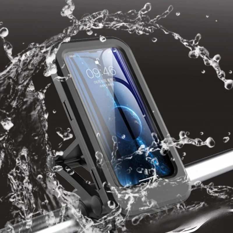 1pcs waterproof bike phone holder universal bike mount motorcycle support for iphone 12 huawei xiaomi moto accessories free global shipping