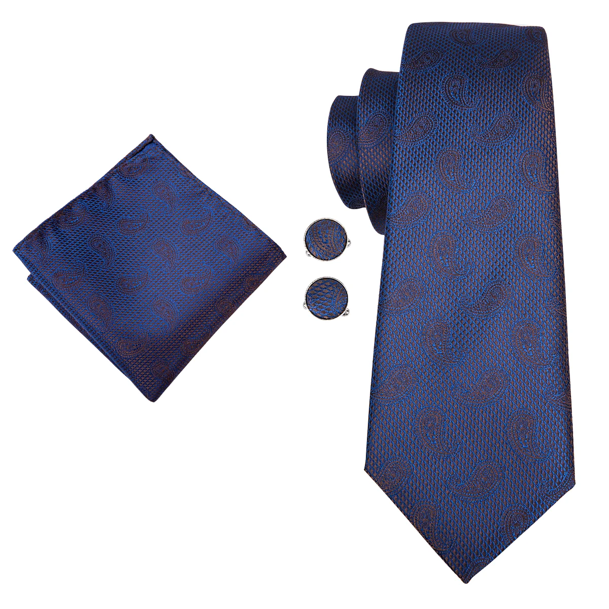 

Hi-Tie Модные королевские синие подтяжки для брюк, кожа, 6 зажимов, подтяжки, Винтажный Мужской галстук-бабочка и подтяжки для мужчин, ширина 3,5 ...