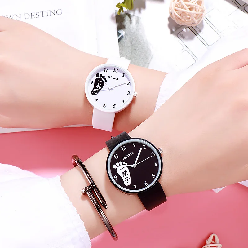 Желе удобные мягкие карамельные цвета кварцевые часы детские новые милые