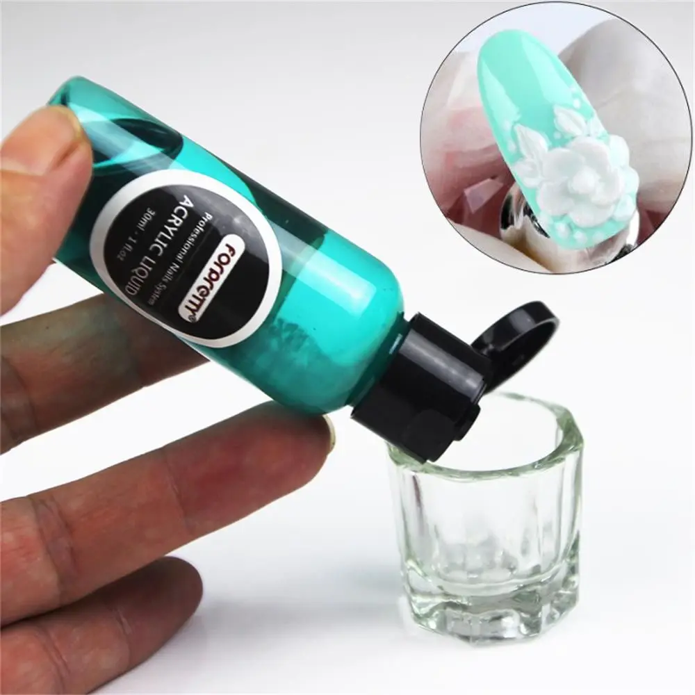 

Acrylic Liquid Monomer Crystal Acrylic Nail Art Builder Tool Manicure Nail Art For Acrylic Powder Dust Nails Tips 30ml