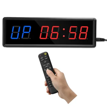 Digital Countdown Clock Stopwatch With Remote LED Interval Timer Clock For Home Gym Fitness Crossfit Stopwatch Fitness Equipment 1