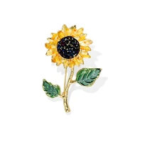 classic van gogh sunflower brooch fashion ladies brooch jewelry gift