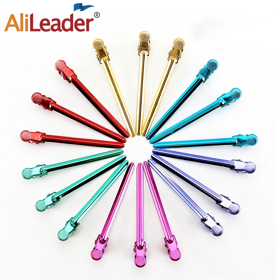 Alileader недорогой металлический зажим для волос с искусственной уткой 12 шт.