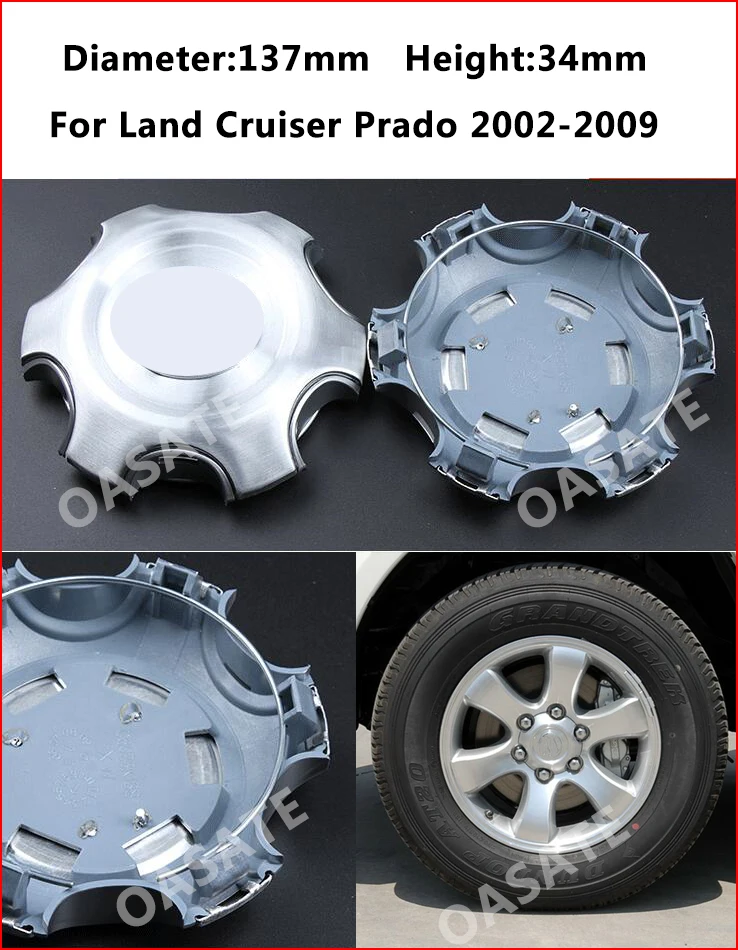 1 шт./4 шт. сплав сердечник колеса Кепки крышки обода s для Toyota Land Cruiser 2002 2018 Prado 120 TX VX