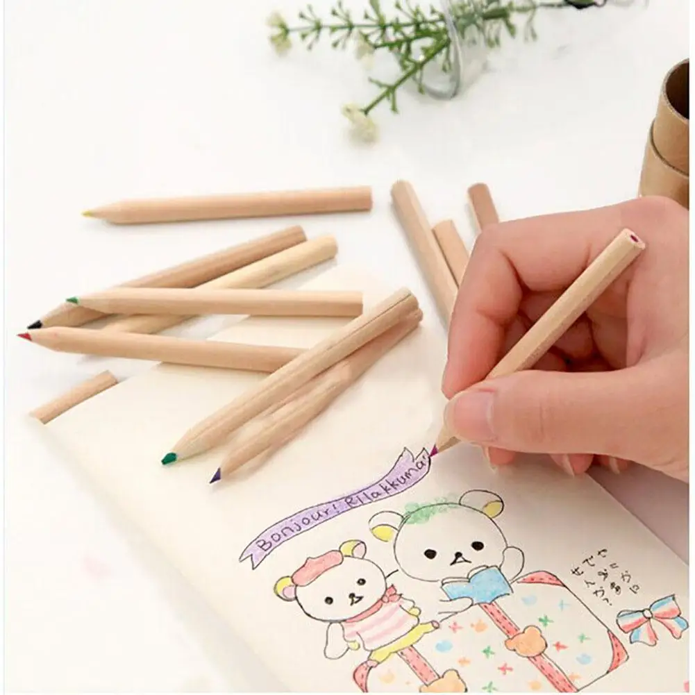 Цветной карандаш прочный Innoxious 12 цветов набор для детей с точилкой