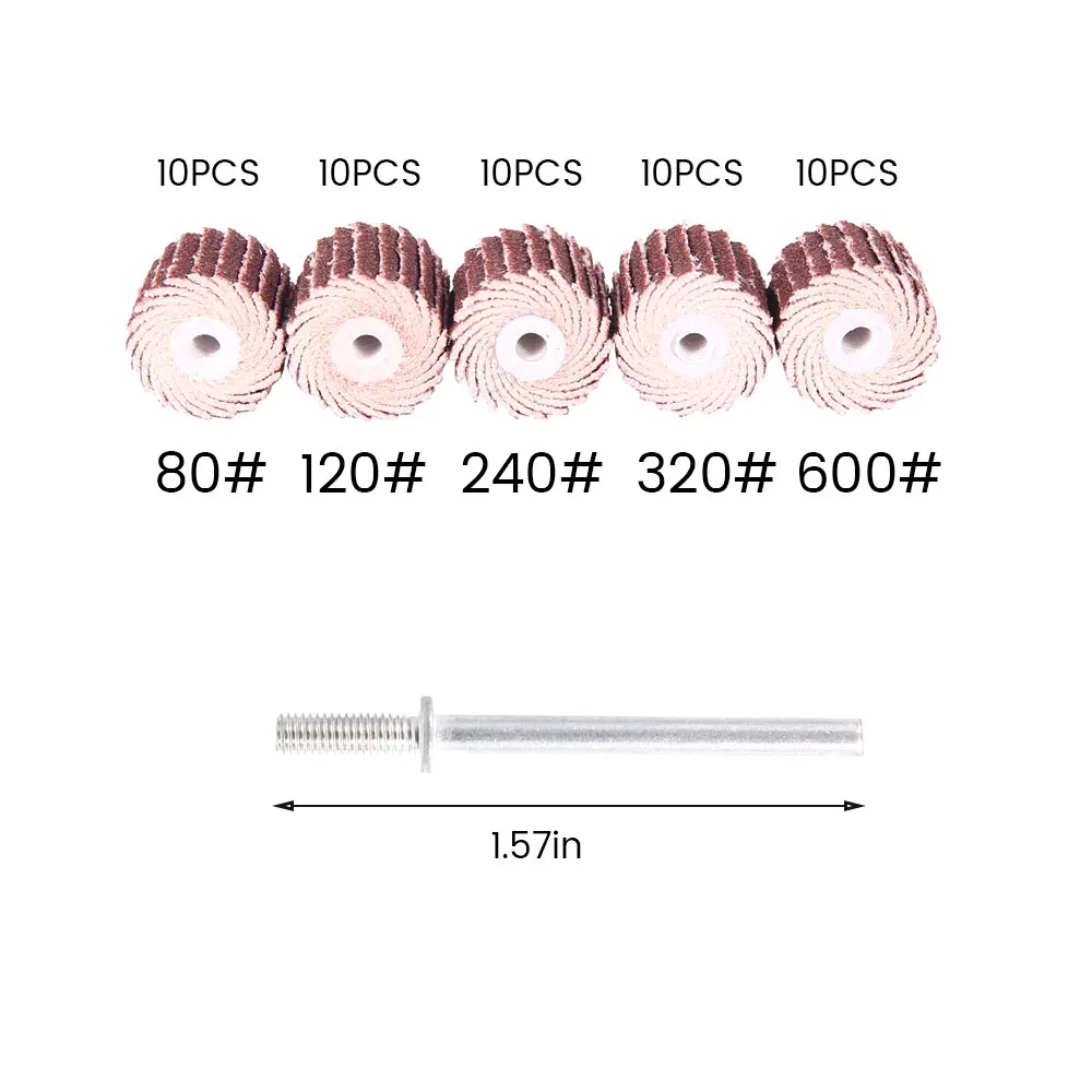 50 шт. шлифование наждачной бумагой Грит клапаном полировальные круги