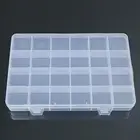 Ящик для хранения держатель большой Ёмкость отделения ПП 24 Сетки прозрачный контейнер органайзер для ювелирных изделий для дома