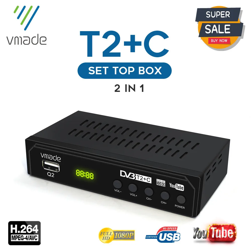 цифровая тв приставка 2021 DVB T2 C цифровой телеприемник спутниковый приемник H.264