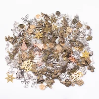 50g 100g christmas mixed charms pendant bracelets necklaces snowflake candy diy accessories for wholesale craft jewelry making