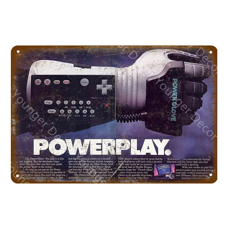 YD8033BI Power Play игровая видео игра программа плакат винтажные металлические знаки настенная живопись декоративная табличка детская комната домашний декор YI-163 - Цвет: YD8033BI