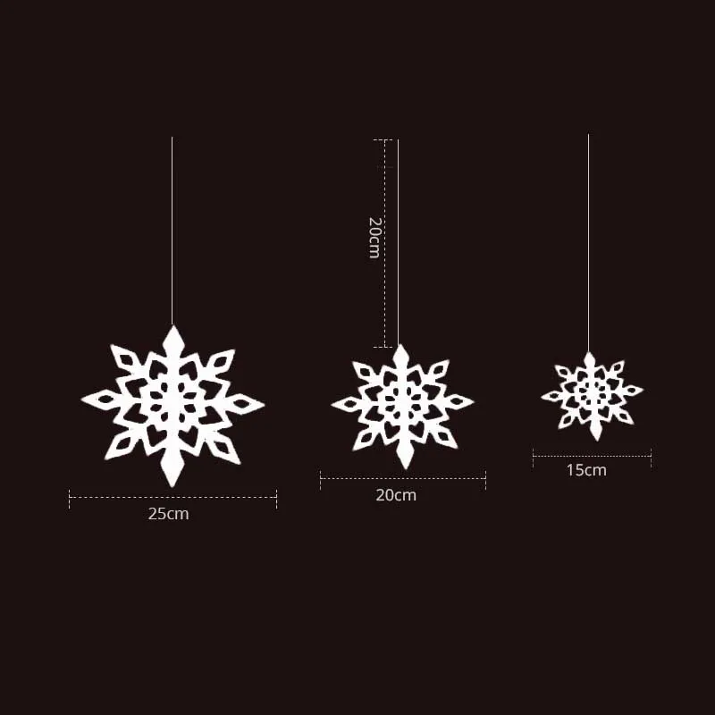 6pcs pendant 4 Natal Merry Christmas Висячие белые снежные фольга Swirl баннер гирлянда Рождественские украшения для дома новогодние вечерние Navidad Kerst - Цвет: 6pcs pendant 4