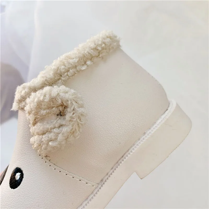 Детские зимние ботинки CUZULLAA для мальчиков и девочек милая повседневная обувь с