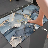 non slip bath mat absorbent quick drying diatom mud bathroom rug modern modern marble pattern kitchen living room floor mats