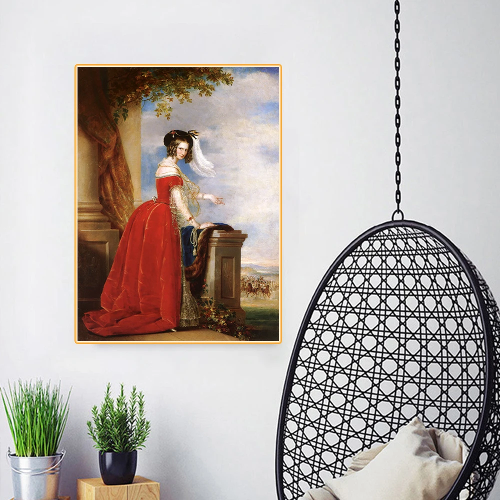 Красная Картина на холсте Александра федорна | Дом и сад