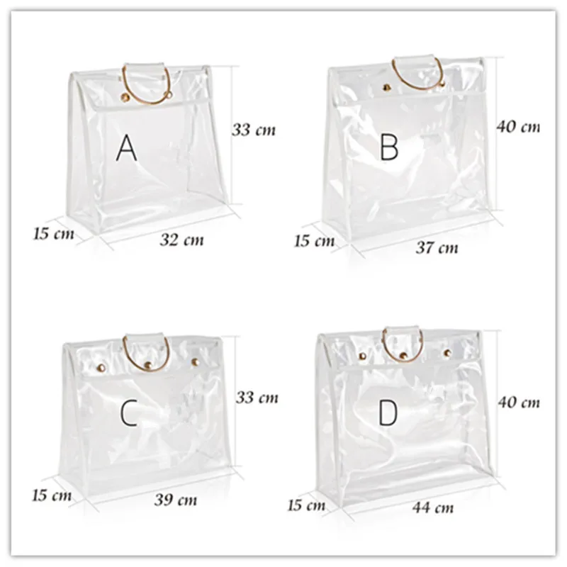 Прозрачная роскошная сумка из ПВХ пылезащитный чехол для хранения|Чехлы одежды| |