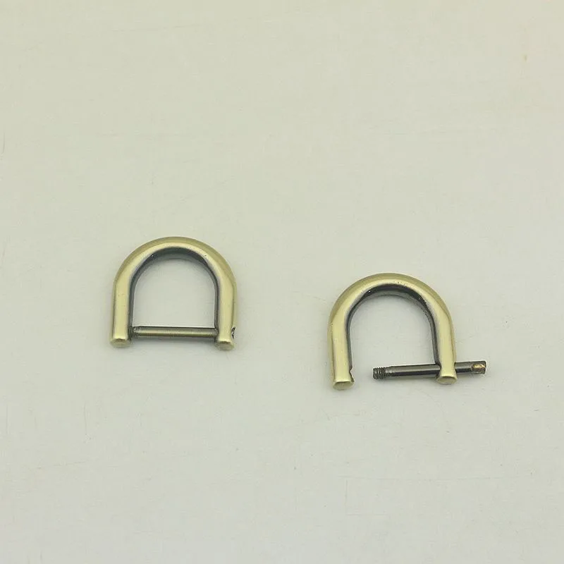 30Pcs 18mm Metal O D Ring Screws Buckle Handbag Connection Round Dee Rings Bag Hardware Clasp Hook Accessories