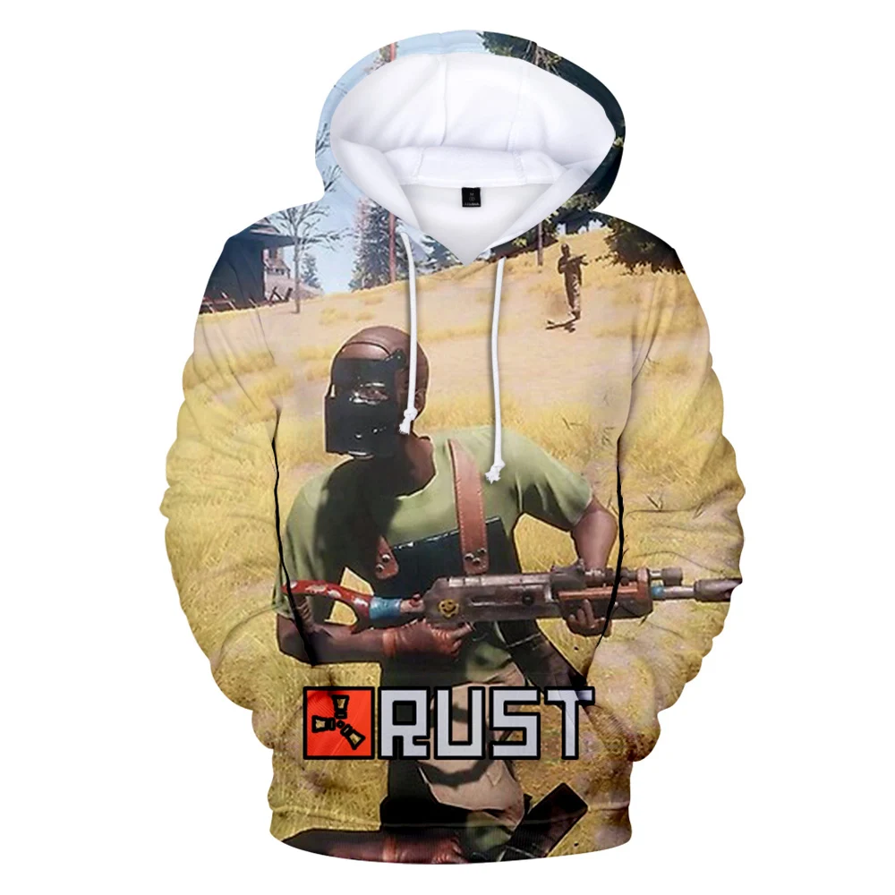 

Rust Game Hoodie 3D Sweatshirt Long Sleeve Women Men's Tracksuit 2021 Video Game Fashion Streetwear Harajuku Clothes Plus Size