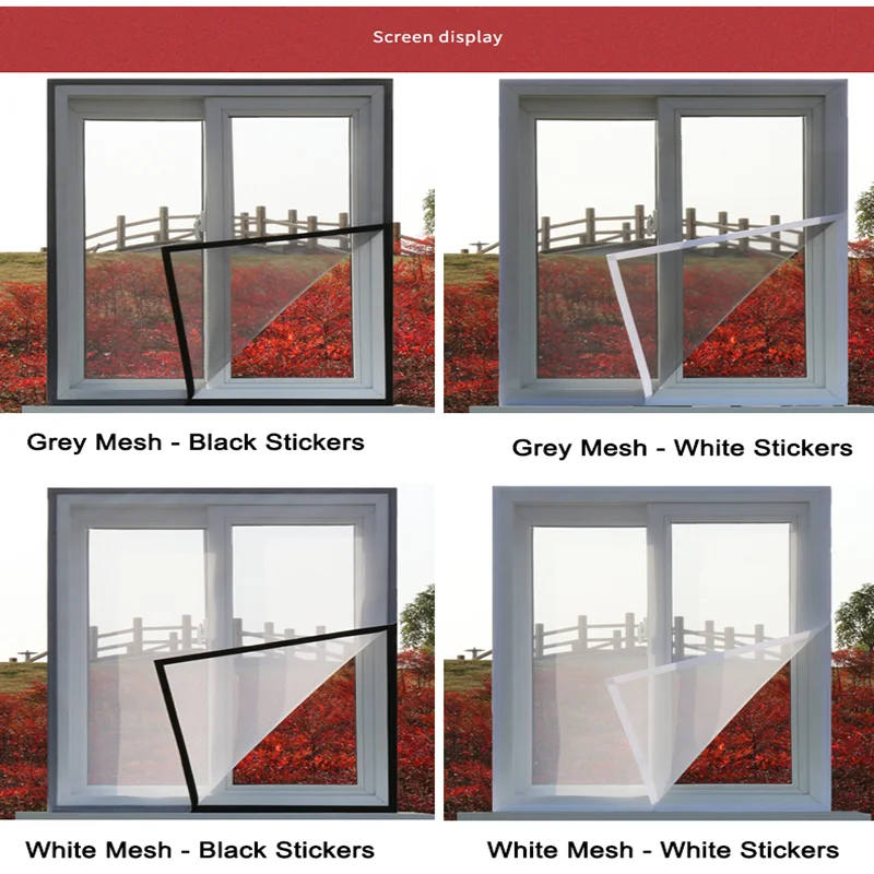 

Mosquito Window Net Mesh Screen Room Anti Mosquito Window Mosquito Net Curtain Protector Insect Fly Bug Wasp Screen Curtain Mesh