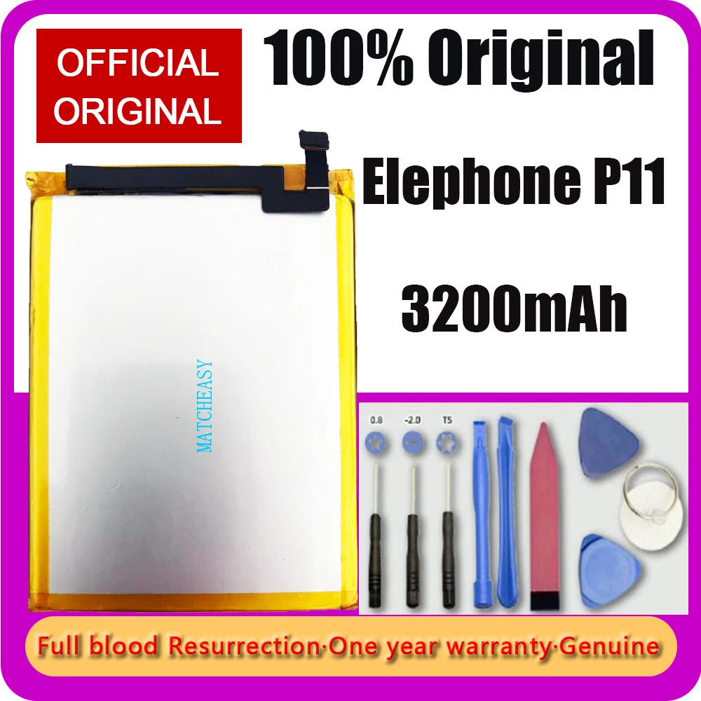 

Elephone P11 Battery 3200mAh 100% Original New Replacement Accessory Accumulators for Elephone P11 Cell Phone Tracking + Tools