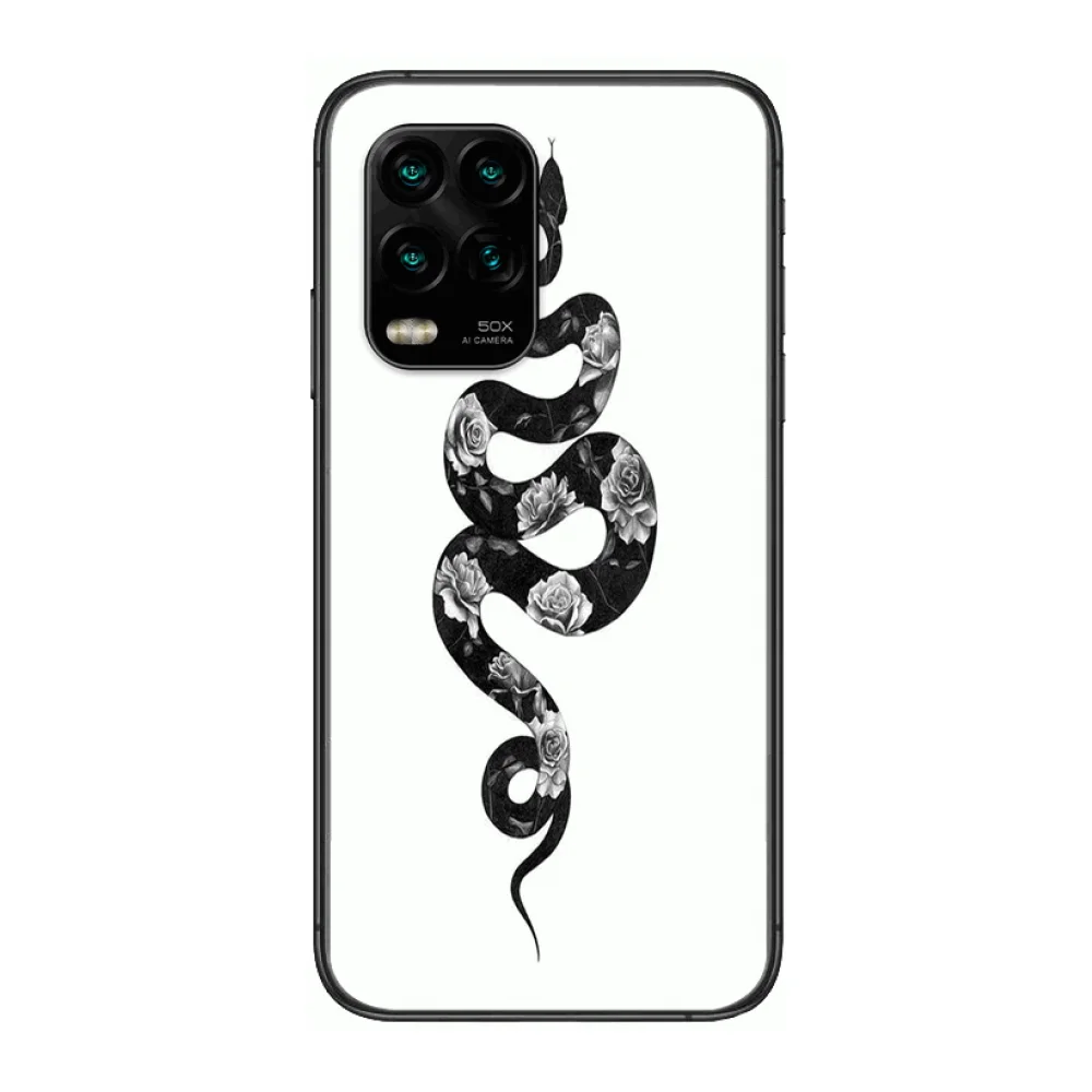 

Snake Personality Frosting Phone Case For xiaomi Redmi Note 9S 8 7 6 5 A Pro T Anime Black Cover Silicone Back Pretty senior