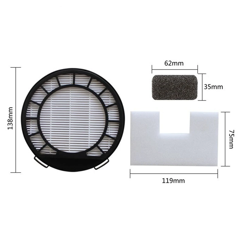 

Type 69 Pre Motor HEPA Filter Kit for Vax C86-VC-B, C87-PVXP-P, C87-VC-B, C88-T2-P, C88-T2-S, C88-VC-B Vacuum Cleaners