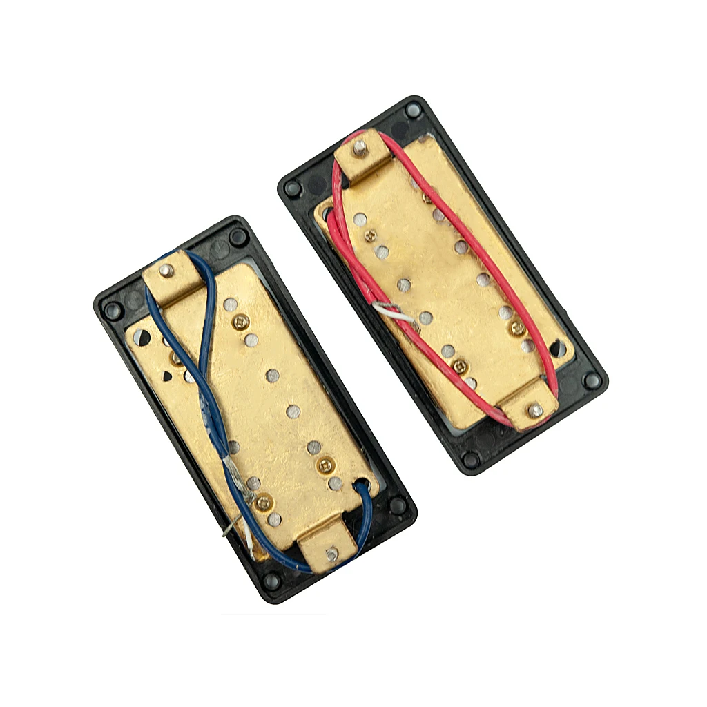 naomi 1 set 2pcs schwarz humbucker doppel coil elektrische gitarre pickups 5052mm wrahmen schraube gitarre pickup neue free global shipping