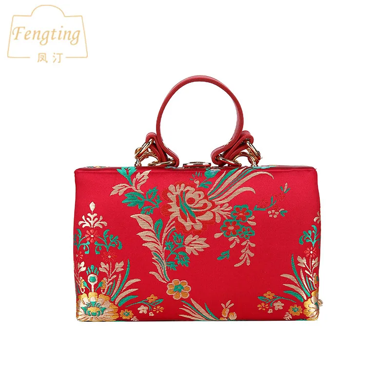 2020 женский вечерний клатч в стиле ретро с цветами красные свадебные/вечерние