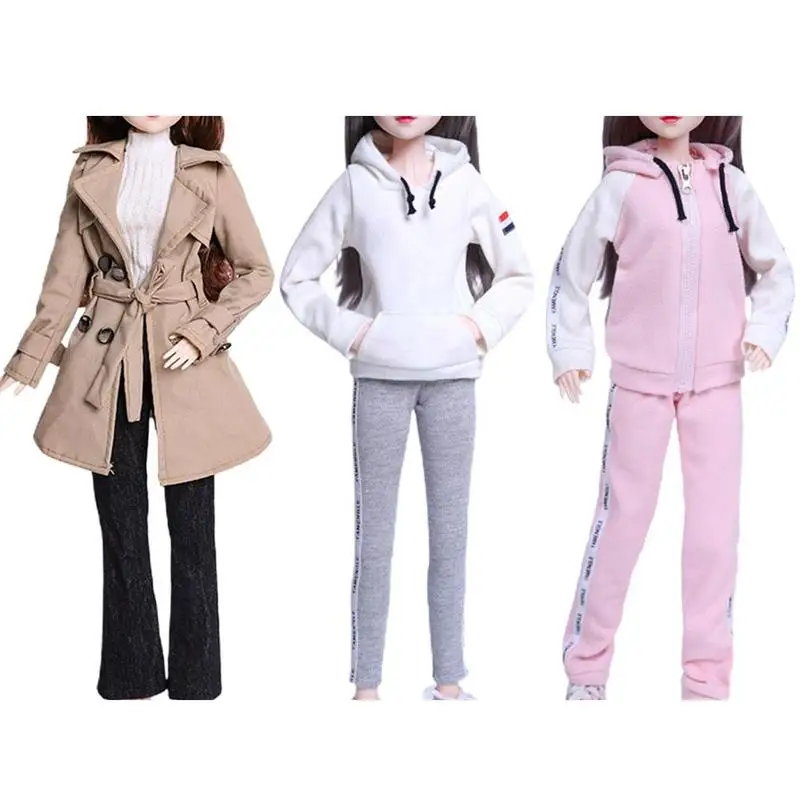 

2020 New High Quality for 30cm Doll Accessories Clothes Dress-up Fashion Casual Clothes Skirt Dress Pajamas Suit Diy Toys