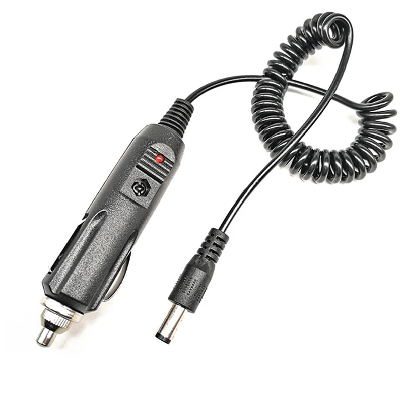 

DC 12V Car Cigarette Lighter Charging Cable Spring Cord Line Two Way Radios Walkie Talkie UV-5R 5RE PLUS UV5A+ Car Accesories