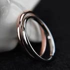 Кольца из титановой стали для мужчин и женщин, 4 цвета, антиаллергенные гладкие простые обручальные кольца для пар, бижутерия, Модная бижутерия
