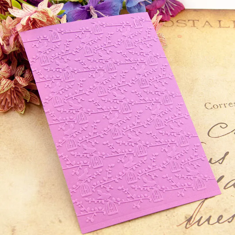 Птицы пластиковые папки для тиснения DIY скрапбукинга бумаги ремесло/открыток