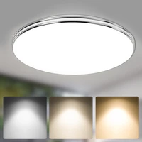 led ceiling light down light surface mount panel lamp 72w 36w 24w 18w 12w ac 220v modern 3 colors lamp for home decor lighting