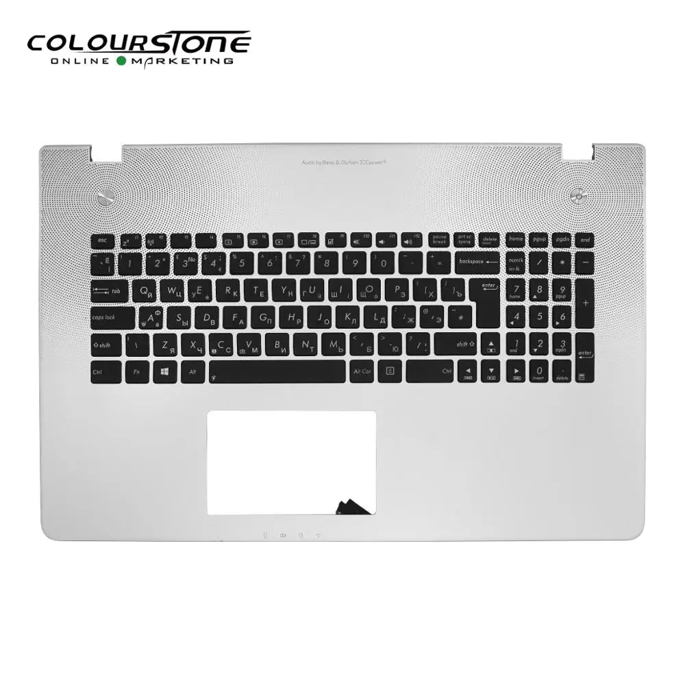 Россия черный с крышкой C клавиатура ноутбука ноутбук RU клавиатура для ASUS N76 клавиатура с подсветкой
