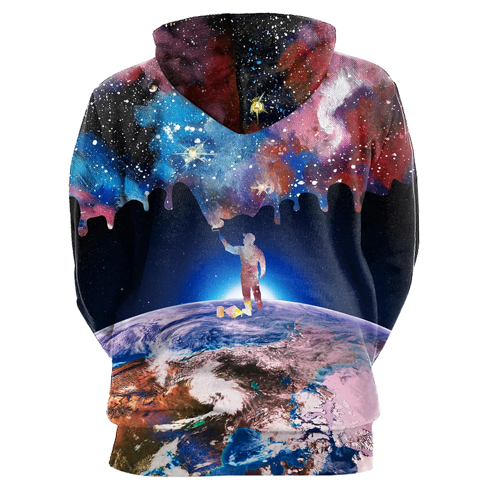 Мужские толстовки с 3D принтом худи для женщин длинными рукавами капюшоном
