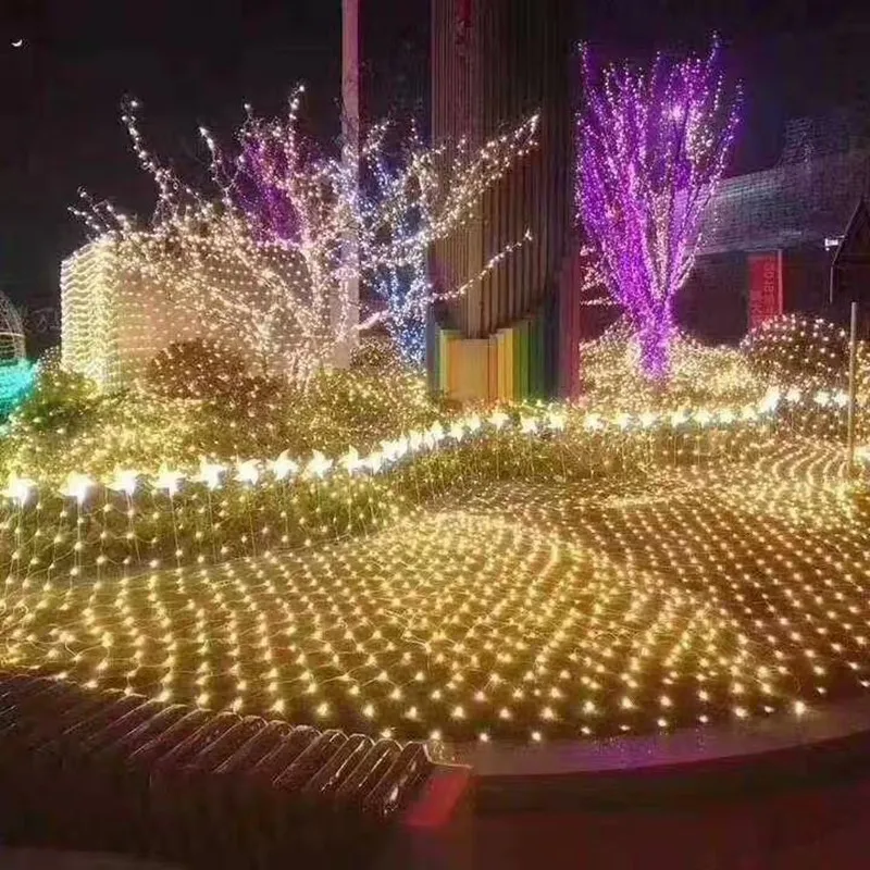 Сказочные огни рождественское уличное освещение для парка сада праздничное