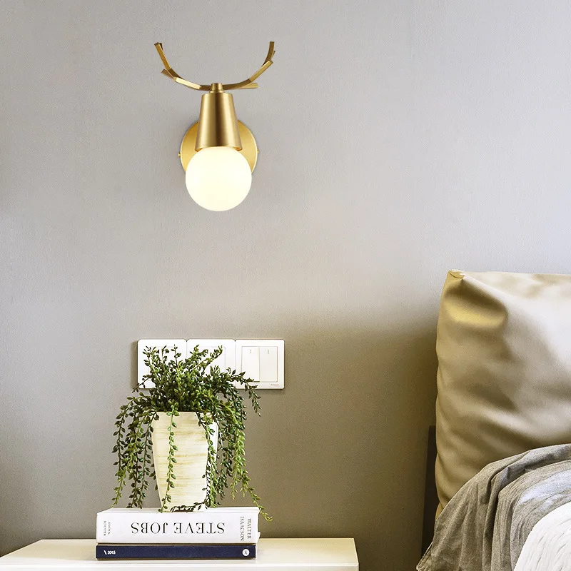 

modern led glass ball luminaria aplique luz pared luminaria led cabecero de cama dinging room lamp beside lamp