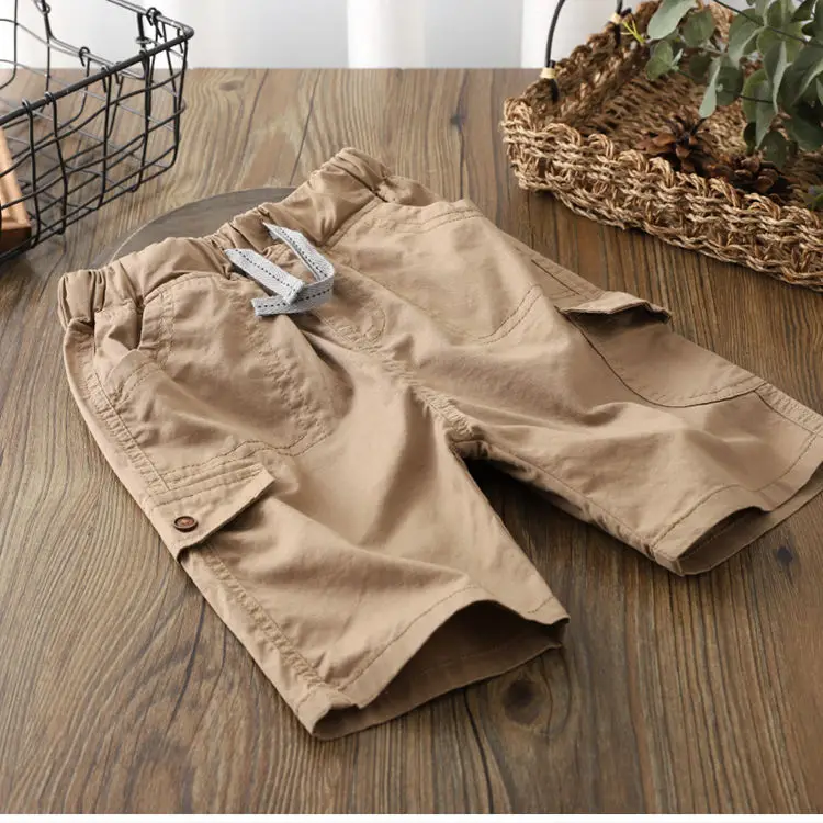 Vidmid Boys Shorts Clothing Children Sloid Color Mid Trousers Fit 4-14y Summer Kids Baby Boy Casual P417 | Детская одежда и обувь