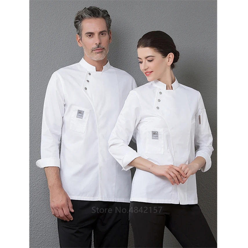 Новая Униформа шеф-повара повседневные куртки хлебобулочные рестораны кухня