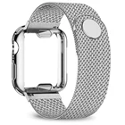 Чехол и ремешок для Apple Watch band 44 мм 40 мм iWatch 38 мм 42 мм, чехол из ТПУ с магнитным ремешком для Apple Watch Series 6 5 4 3 se
