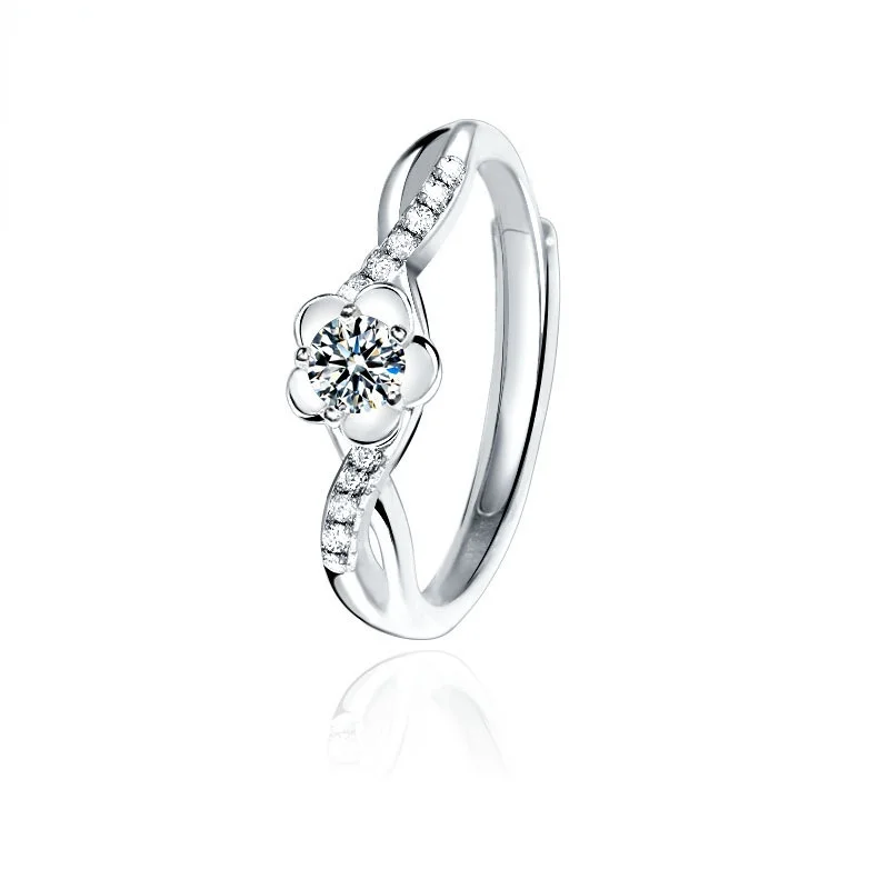 

Горячая Распродажа, женское серебряное кольцо с фианитом Sansheng III