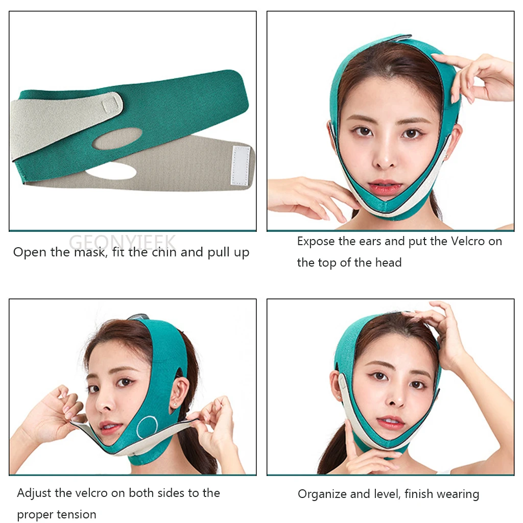 Женская маска для похудения подбородка щек лифтинг V линия лица Пояс против